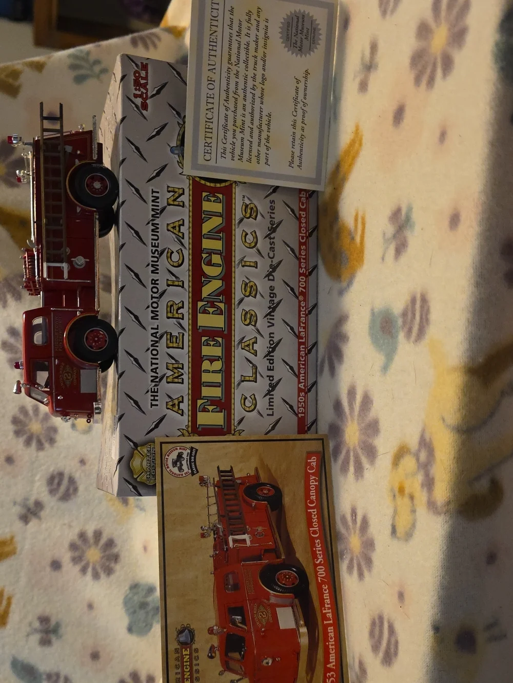 Corgi 1:50 scale diecast model of an American LaFrance 700 Series Pumper.